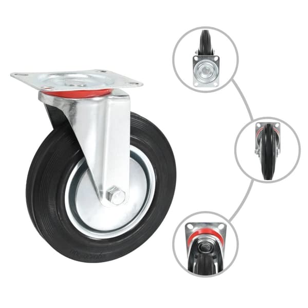 vidaXL Rullapyörät 16 kpl 200 mm