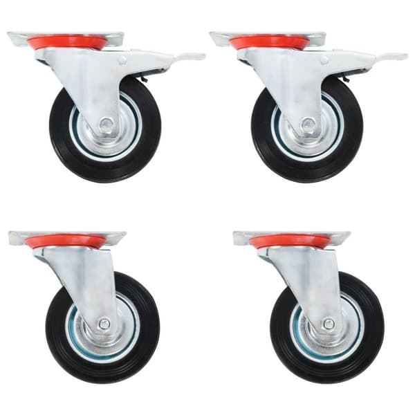 vidaXL Rullapyörät 8 kpl 100 mm