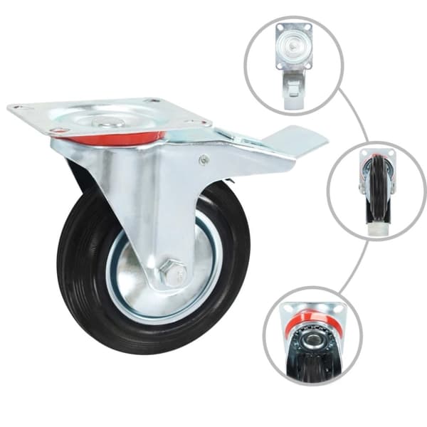 vidaXL Hjul 24 stk 160 mm