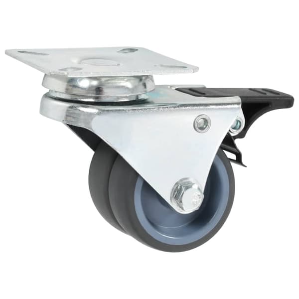 vidaXL Doble svinghjul 12 stk 50 mm
