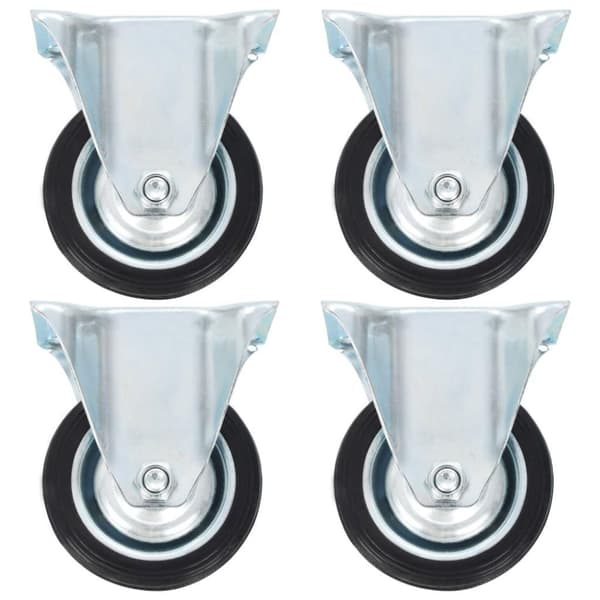 vidaXL faste hjul 16 stk. 75 mm
