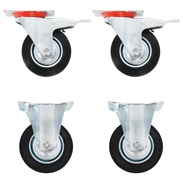 vidaXL Rullapyörät 4 kpl 100 mm