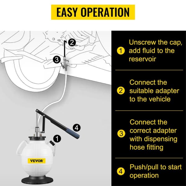 Transmission Fluid Pumpe, 75L Kapacitet, 15 Almindelige Adaptere