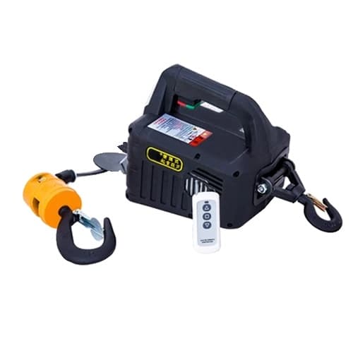 Elektrisk Lyftmaskin, 500 kg Lastkapacitet, 5 m/min Lyftfart,500 kg 7,6 m, 3 i 1