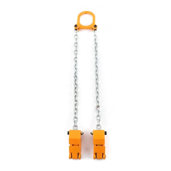 Kæde Trommel Løfter, 2000 lbs Kapacitet, Holdbar Legering Stål Konstruktion,1 ton, Gul