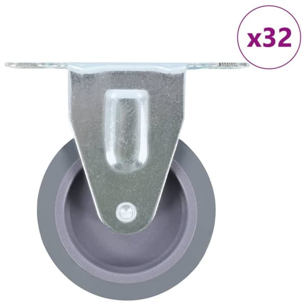 faste hjul 32 stk. 75 mm