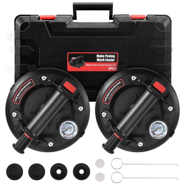 Elektrisk Vakuum Sugkopp Lyftare, Tungt Utrustad med 280 kg Lastkapacitet, Användarvänlig Design,2Pcs 617lbs Last