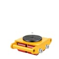 Miniatyrbillede 1 af 2: Heavy Duty Maskiner Dolly Skate, 6T Lastkapacitet, 360° Drejende Skive,Gul