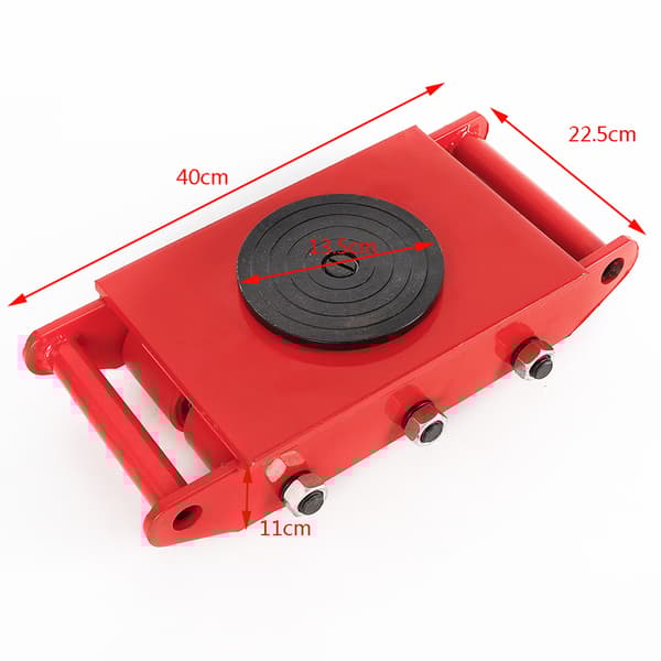 Tungt Maskin Dolly Skate, 8T Lastkapacitet, 360° Rotation, Hållbar Konstruktion