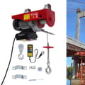 Miniatyrbild 1 av 4: Elektrisk vinsch, 200 kg lastkapacitet, fjärrkontrollsdrift, hållbar legerad stål konstruktion