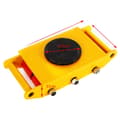 Miniatyrbillede 1 af 2: Heavy Duty Maskindolly Skate, 12T Belastningsevne, 360° Rotation,8T Gul