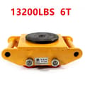 Miniatyrbillede 2 af 2: Dolly Skateboard, 6T Belastningsevne, Kompakt Design,Gul 6T 13200lbs
