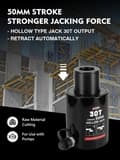Miniatyrbillede 2 af 4: Hydraulisk Jack Cylinder, Tilpasselig Design, Sort
