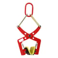 Miniatyrbillede 1 af 2: Stenklampe, 330 kg belastningsevne, justerbar åbningstørrelse 10-24 cm,Rød