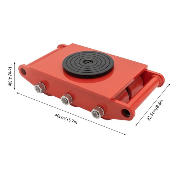 Maskinflyttare, 360 graders rotation, 8-rullarsdesign, 8 ton maximal kapacitet,8 Ton