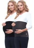 Miniatyrbild 1 av 2: Be mammy magestödsbälte Paket med 2 gravidbälte för kvinnor 169