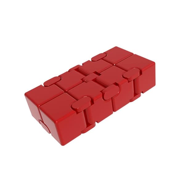 Fidget Spinner Infinite Cube metallinen jännitystä lievittävä kääntölohko - kulta