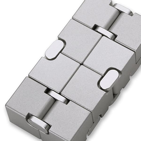 Fidget Spinner Infinite Cube metallinen jännitystä lievittävä kääntölohko - kulta