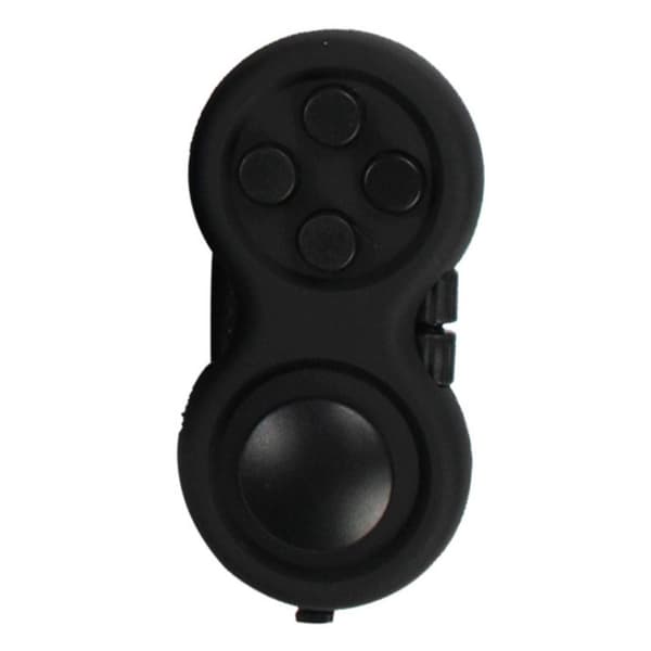 Fidget Spinner Stress Relief Joy-Stick med Nøglering - Sort
