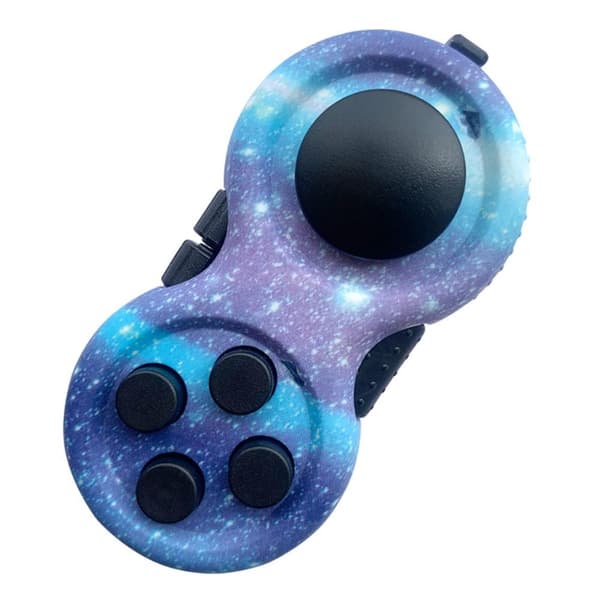 Fidget Spinner Stressaflastende Joy-Stick med nøglering - Midnight Blue