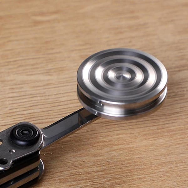 Riipus Gyro Spinner Spinner Spinning Gyroskooppi Fidget - Ruostumaton teräs