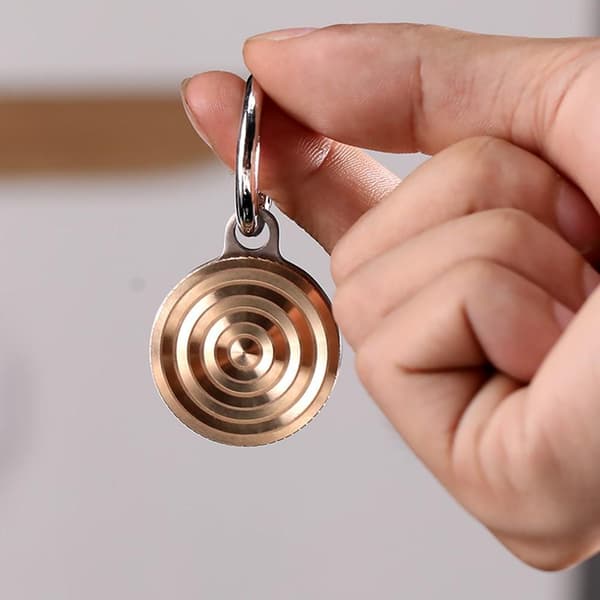 Riipus Gyro Spinner Spinner Spinning Gyroskooppi Fidget - Ruostumaton teräs