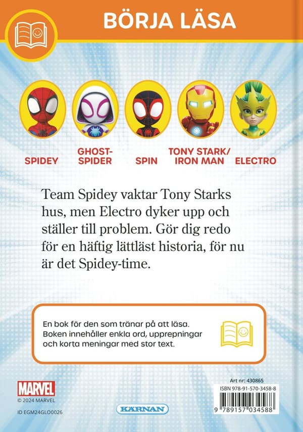 Börja Läsa Spidey Hemma hos Iron Man