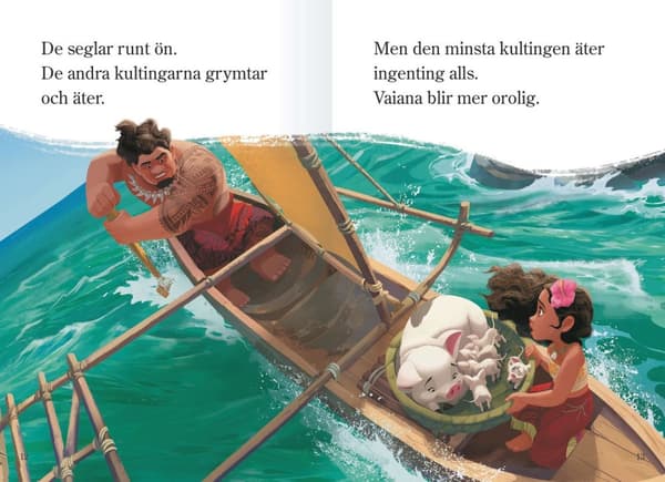 Lätt att läsa Vaiana och Pua