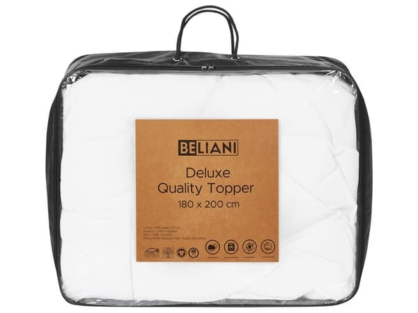 Bäddmadrass Vit Japara Bomull till Dubbelsäng 180 x 200 cm 4 cm Djup