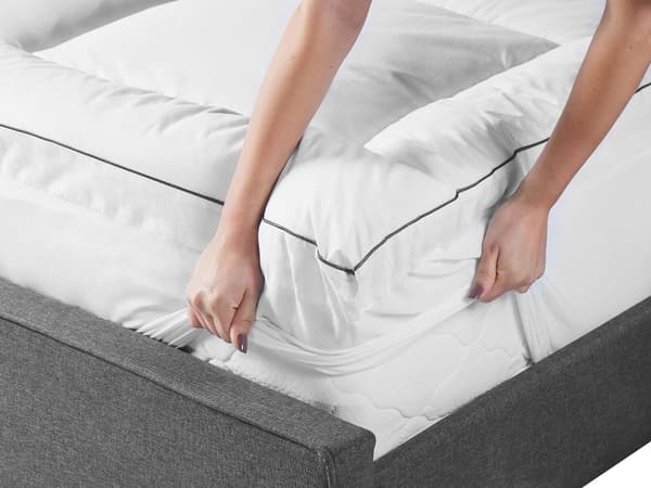 Bäddmadrass Vit Japara Bomull till Dubbelsäng 160 x 200 cm 4 cm Djup