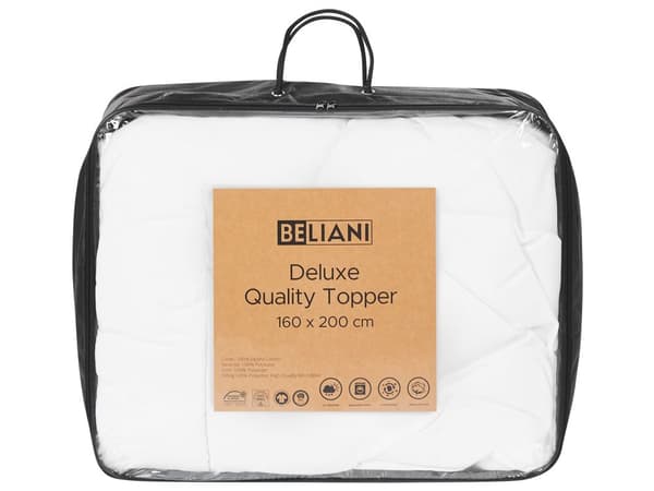 Bäddmadrass Vit Japara Bomull till Dubbelsäng 160 x 200 cm 4 cm Djup