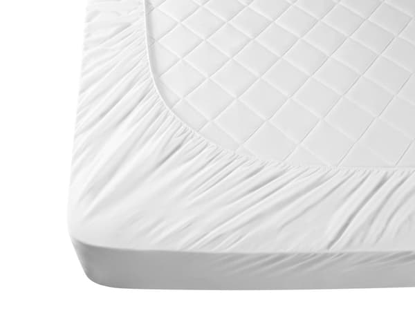Topmadras Hvid Bomuld 90 x 200 cm 4 cm Dyb