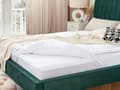 Miniatyrbillede 4 af 7: Topmadras Hvid Bomuld King Size 160 x 200 cm 4 cm Dyb