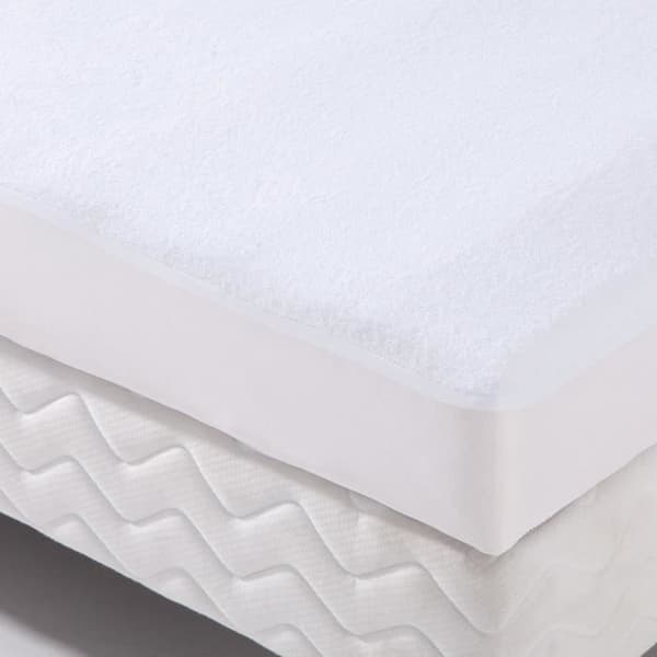 Madrasskydd Transalese frotté 100% bomull - 90 x 200 cm - Vit