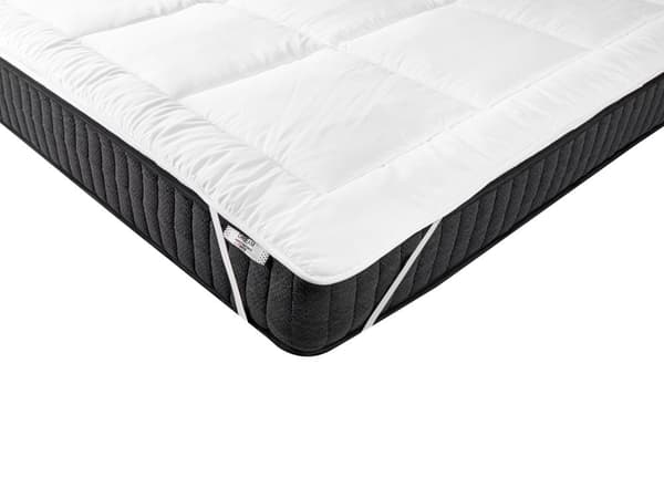 Topmadras Hvid Mikrofiber 90 x 200 cm 2,5 cm Dyb