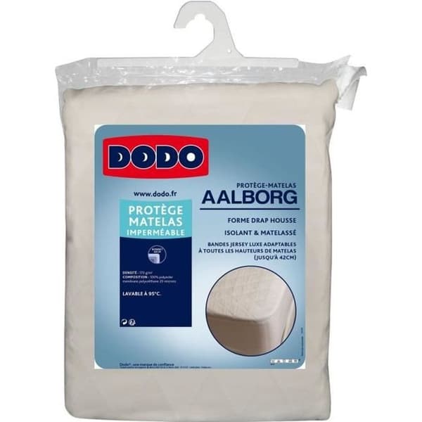 DODO Aalborg madrassskydd - Quiltad och vattentät - 140x190 cm