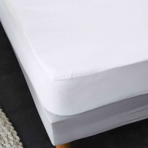 Vattentätt anti-kvalster madrassskydd 100% bomullsfleece 140x190/200 - Vit - SweetNight