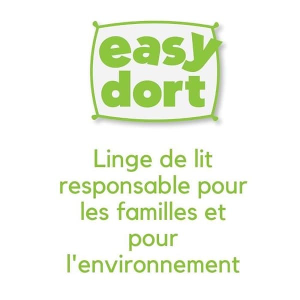 Madrassunderlägg - EASY DORT - 140x190 cm - Ekologisk bomull - Vattentät - Elastiskt påsytt lakan