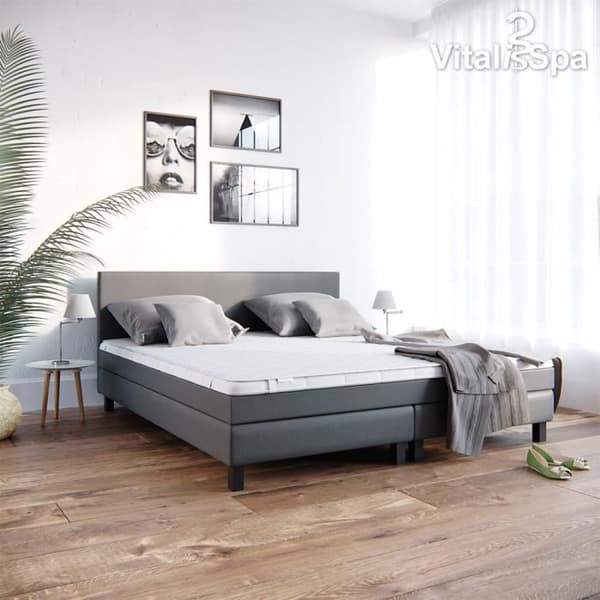 VitaliSpa Madrassöverdrag resårmadrass 140x200 cm Vit