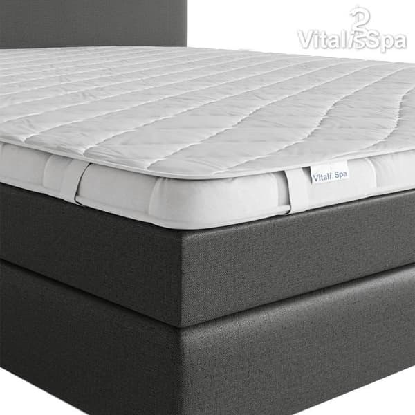 VitaliSpa Madrassöverdrag resårmadrass 140x200 cm Vit
