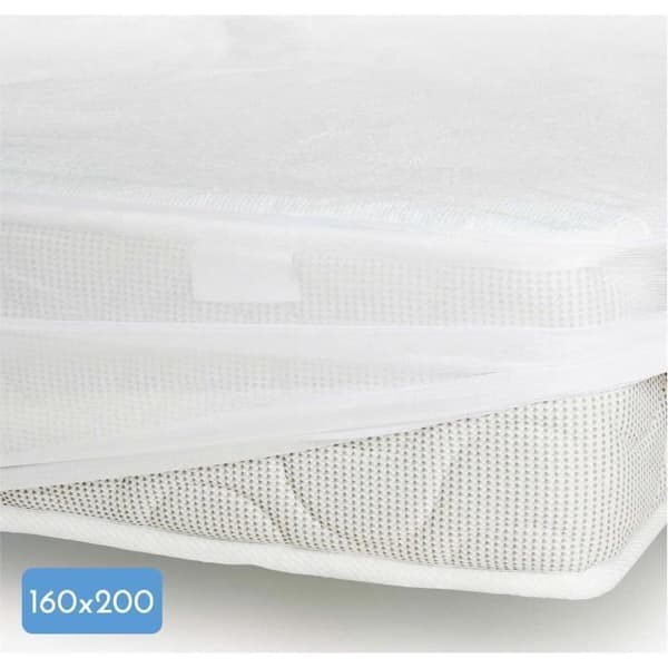 Madrassskydd - 160 x 200 cm x 25 xm - 100% Bomull - 170 G/M2 - LJUKT HEM