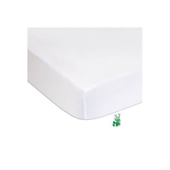 EASY DORT Set med 2 madrassskydd, bäddmadrasser 40x80 cm | Bambu PU svamp | Bassinet Babyvagga 40 x 80 cm | Vit ventilerande regnrock