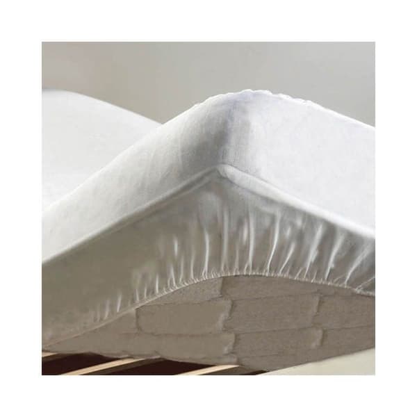 Madrasskydd - 90 x 190 cm - Frotte - Frankrike - Vit