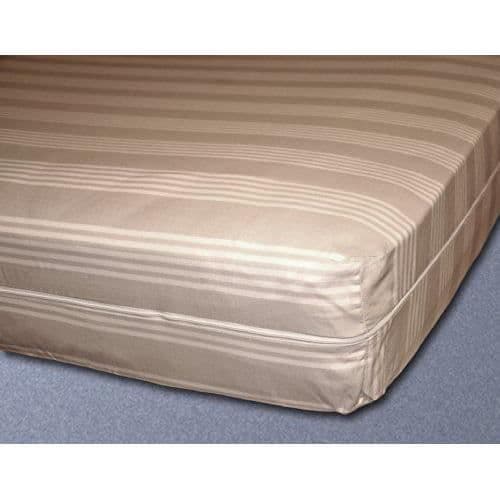 Madrassrenoverare - Nuit des Vosges - Rubens - Ecru Cotton Striped Beige - 190 x 90 x 18 cm - Anti-stain