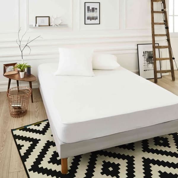 SWEETNIGHT PREMIUM MARIN madrassskydd 140x190 / 200 cm - Vit