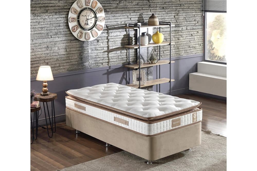 RESÅRMADRASS 120x200 cm Vit/Brun