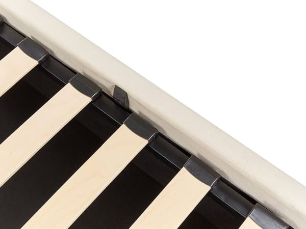 Seng Lysebeige Fløyelspolstring Dobbeltseng 160 x 200 cm Tuftet Sengegavl Oppbevaringsfunksjon