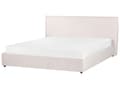 Miniatyrbilde 5 av 11: Seng med oppbevaring Off-white Fløyel 180 x 200 cm Sengegavl Trelameller Klassisk stil Soverom