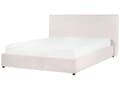 Miniatyrbilde 5 av 11: Seng med oppbevaring Off-white Fløyel 160 x 200 cm Sengegavl Trelameller Klassisk stil Soverom