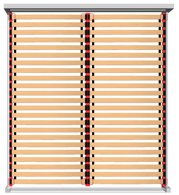 Sängyn runko 140x200 DUALFLEX kaksoissäädettävä